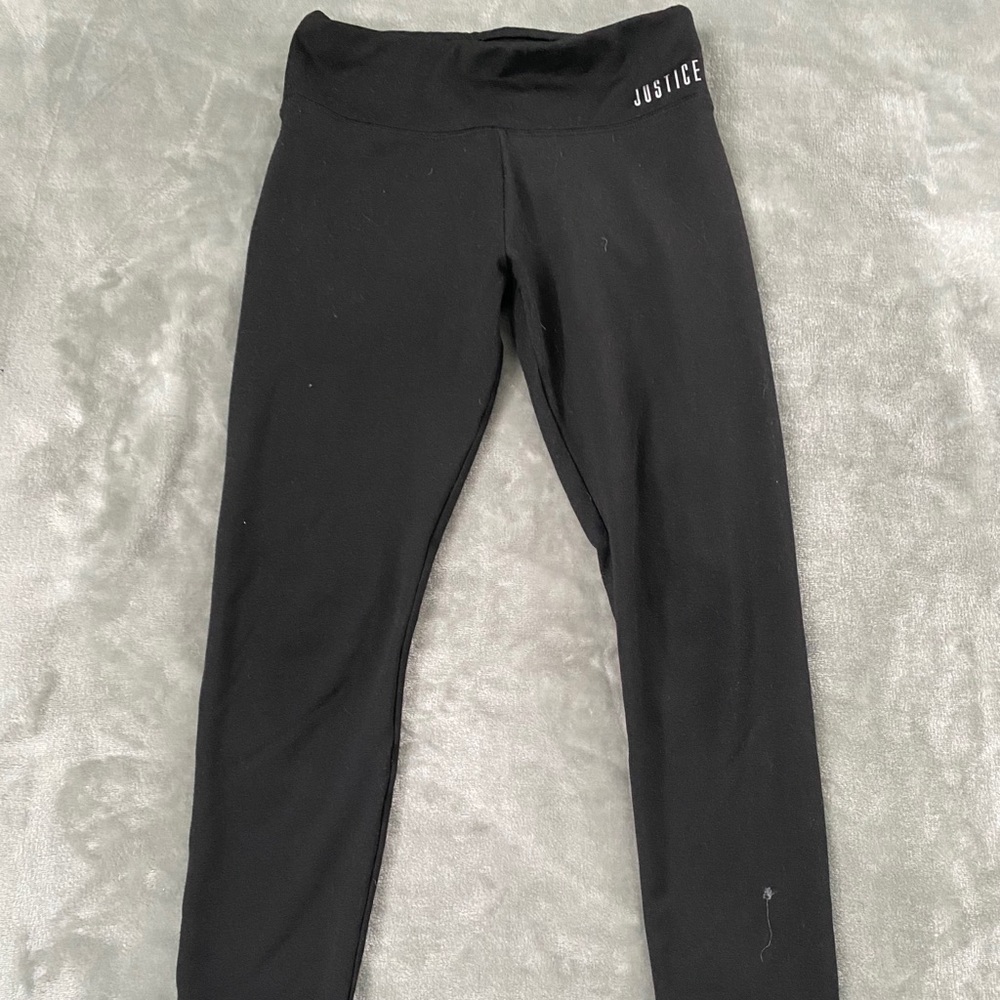 justices black leggings